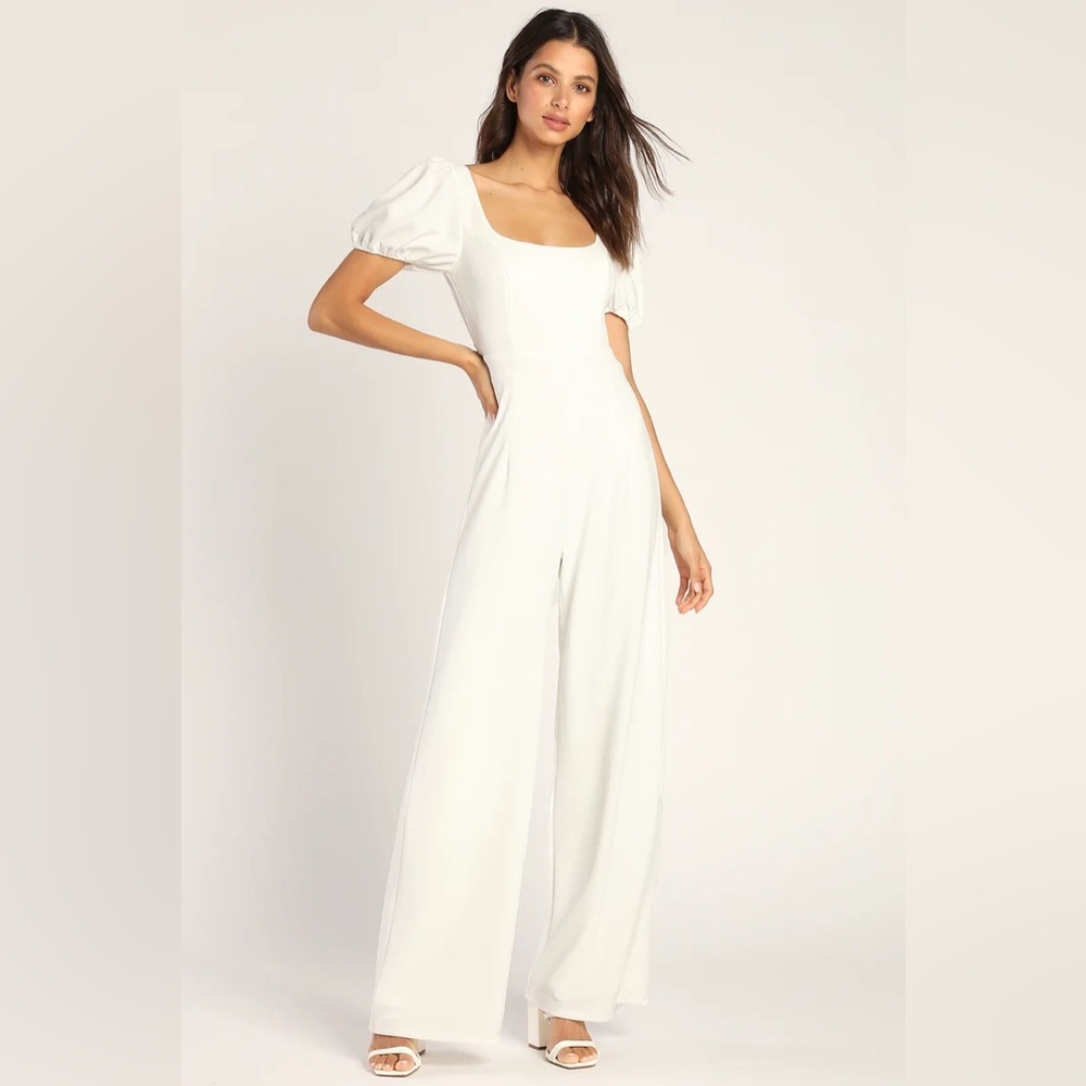 Lulus White Jumpsuit NWT